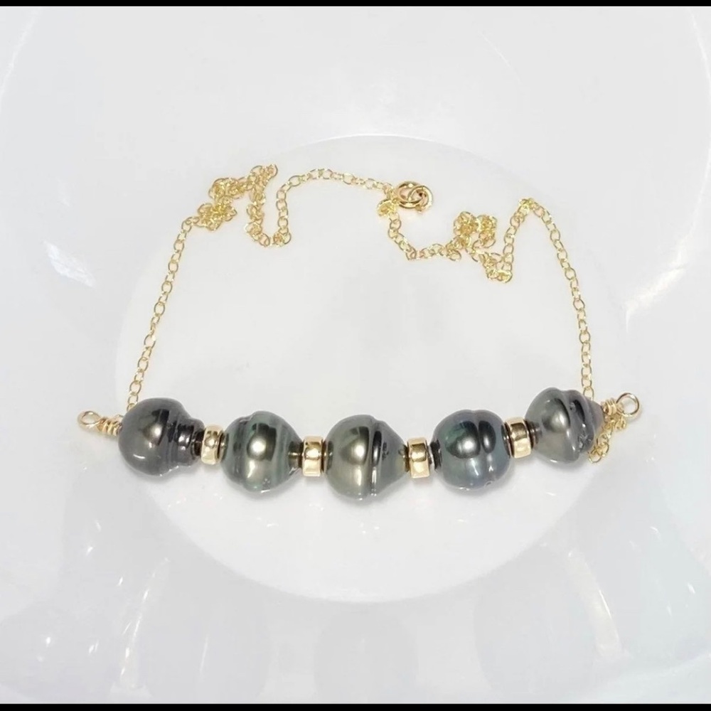 Tahitian Pearl Goldfill Choker/Necklace